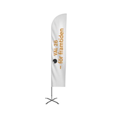 Beachflagga Hajfena VAL 2026