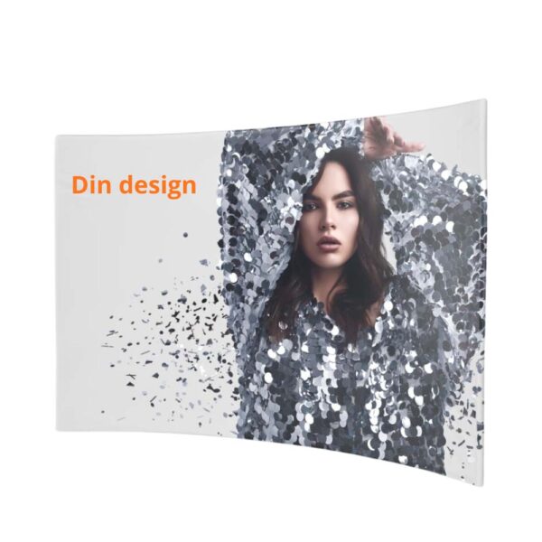 Mässvägg Softwall, svängd 320 cm